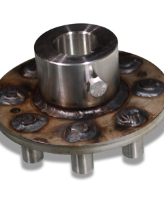 Coupling half d40 SST on top reinforced with neck 20mm